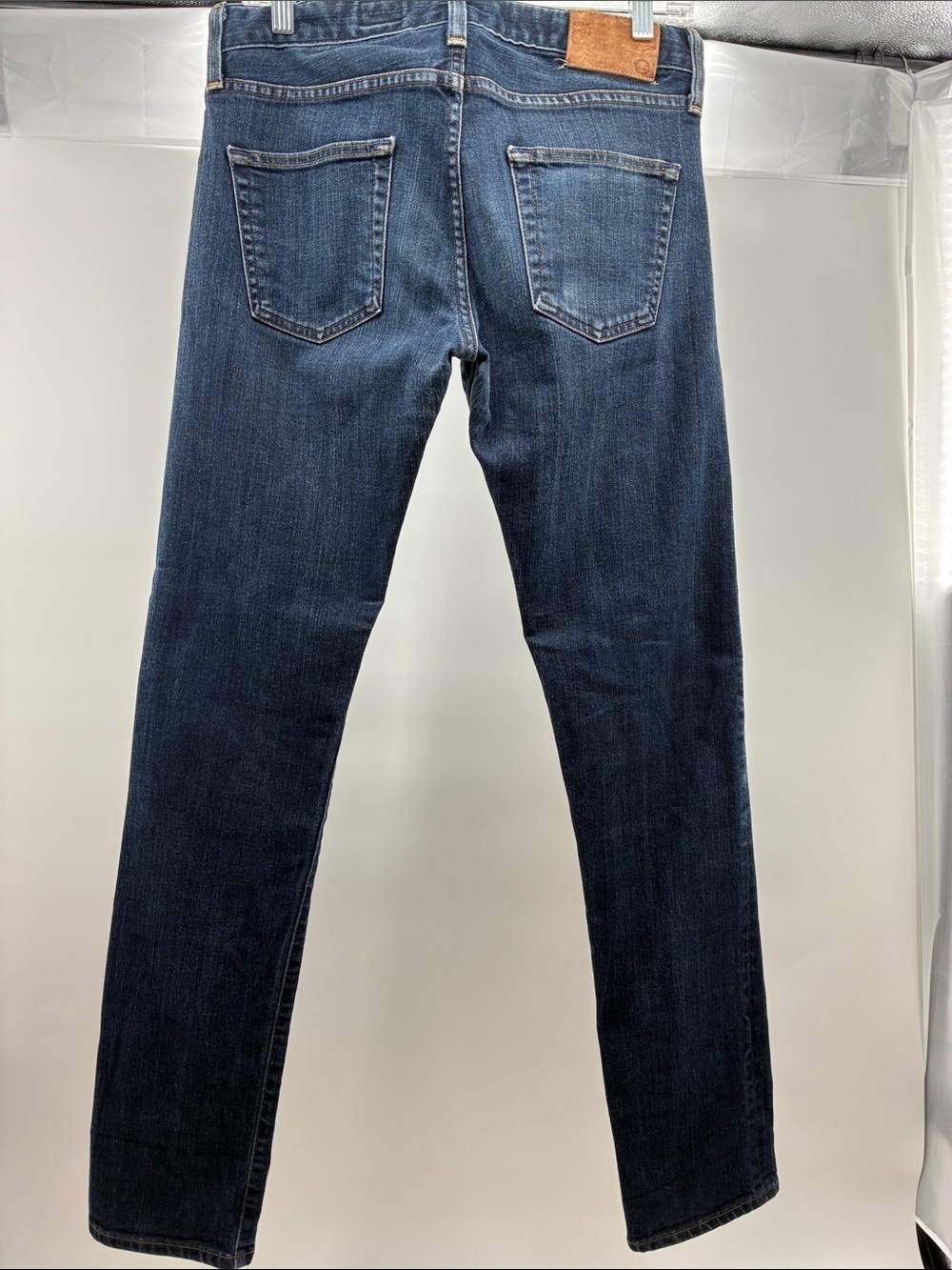 Ag Adriano Goldschmied Men's Dark Blue Slim Straight Jeans - Picture 2 of 6